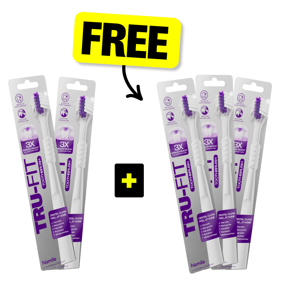 White Tru-Fit Toothbrush Buy 2 Get 3 Free